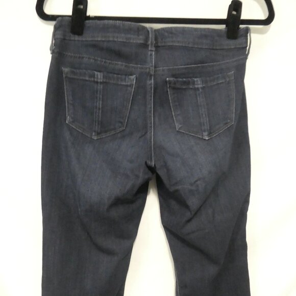 R JEANS Petites | size 26P | Classic Dark Wash Straight Leg Jeans - Picture 13 of 16